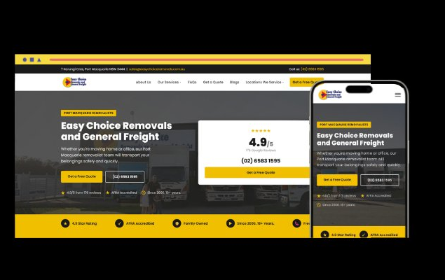 Easy Choice Removals website