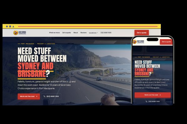 Easy Choice Transport website